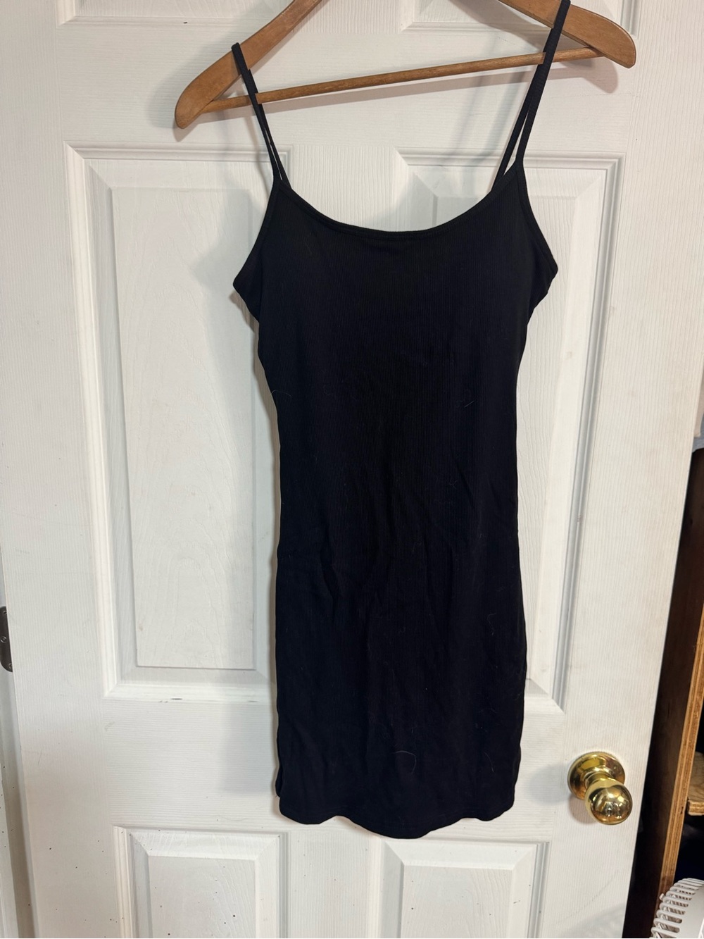 Essential Black Spaghetti-Strap Mini Dress